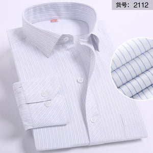 Men's Shirt Long Sleeve Solid Striped Shirts